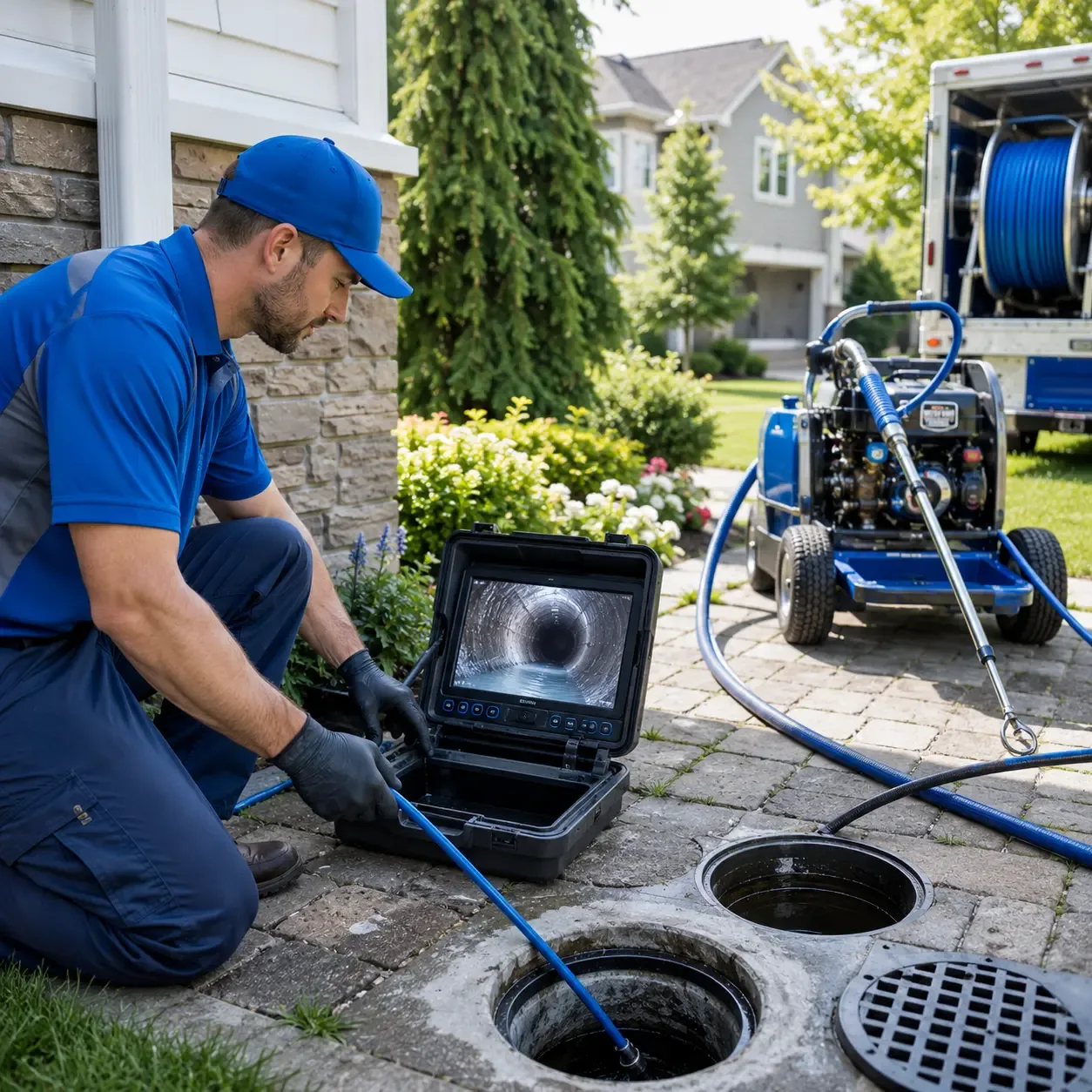 Outdoor drain cleaning professionals serving Sterling, MA