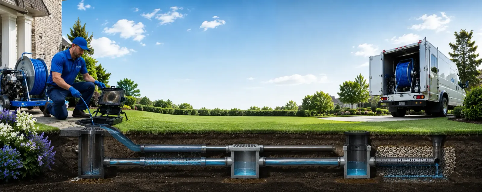 Outdoor drain cleaning information for Sterling, MA